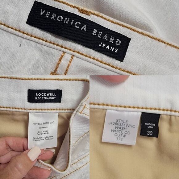 Veronica Beard RockWell Straight-L Jeans 30 - Picture 10 of 12